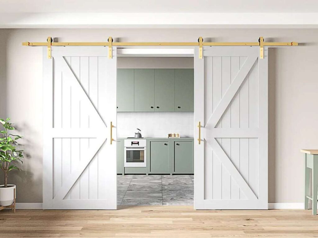 10 Apartment Barn Door Ideas 9