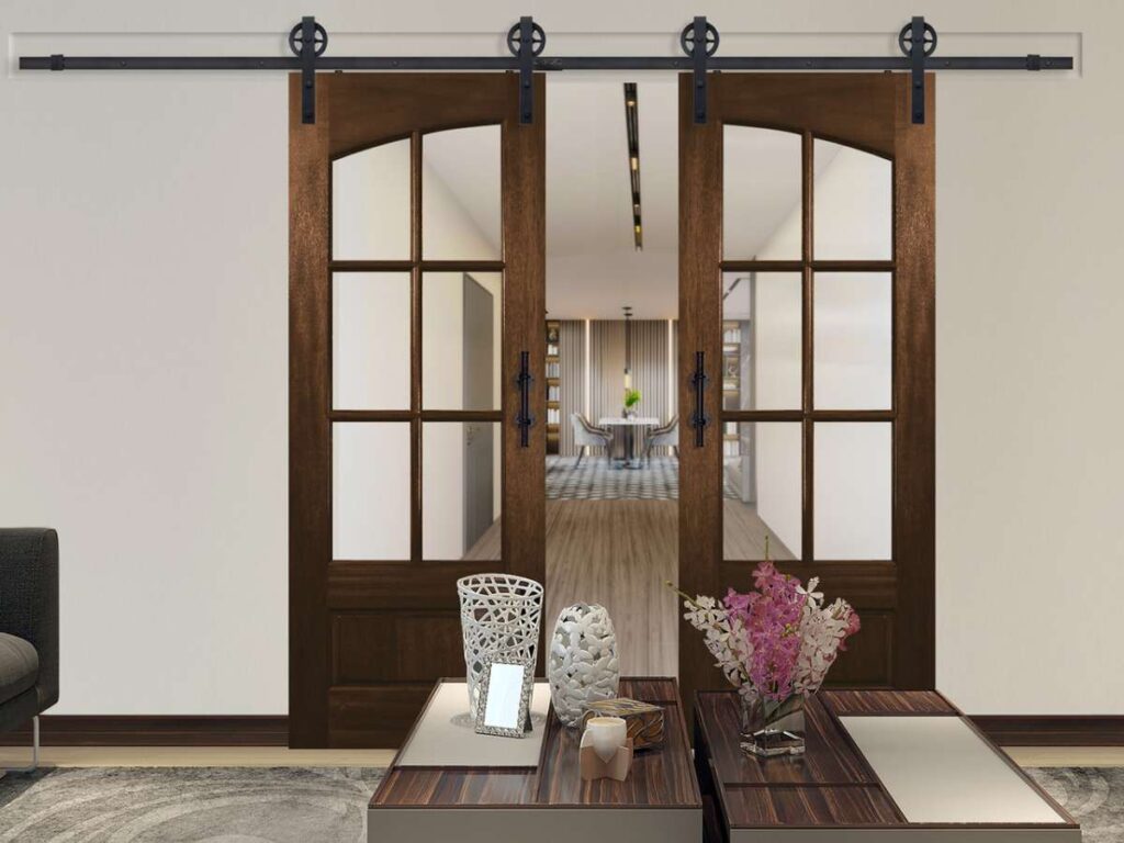 10 Apartment Barn Door Ideas 5